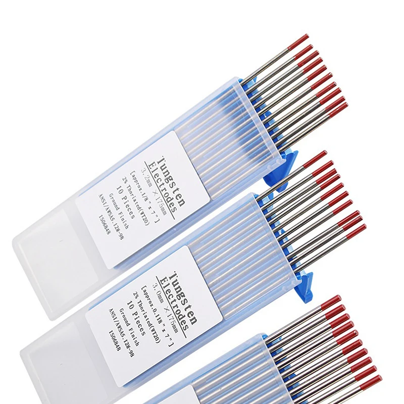 10pcs Professional Tungsten Electrodes Welding Electrode 1.0 1.6 2.0 2.4 3.0 3.2 4.0mm WT20 Tig Rods
10pcs Professional Tungsten Electrodes Welding Electrode 1.0 1.6 2.0 2.4 3.0 3.2 4.0mm WT20 Tig Rods