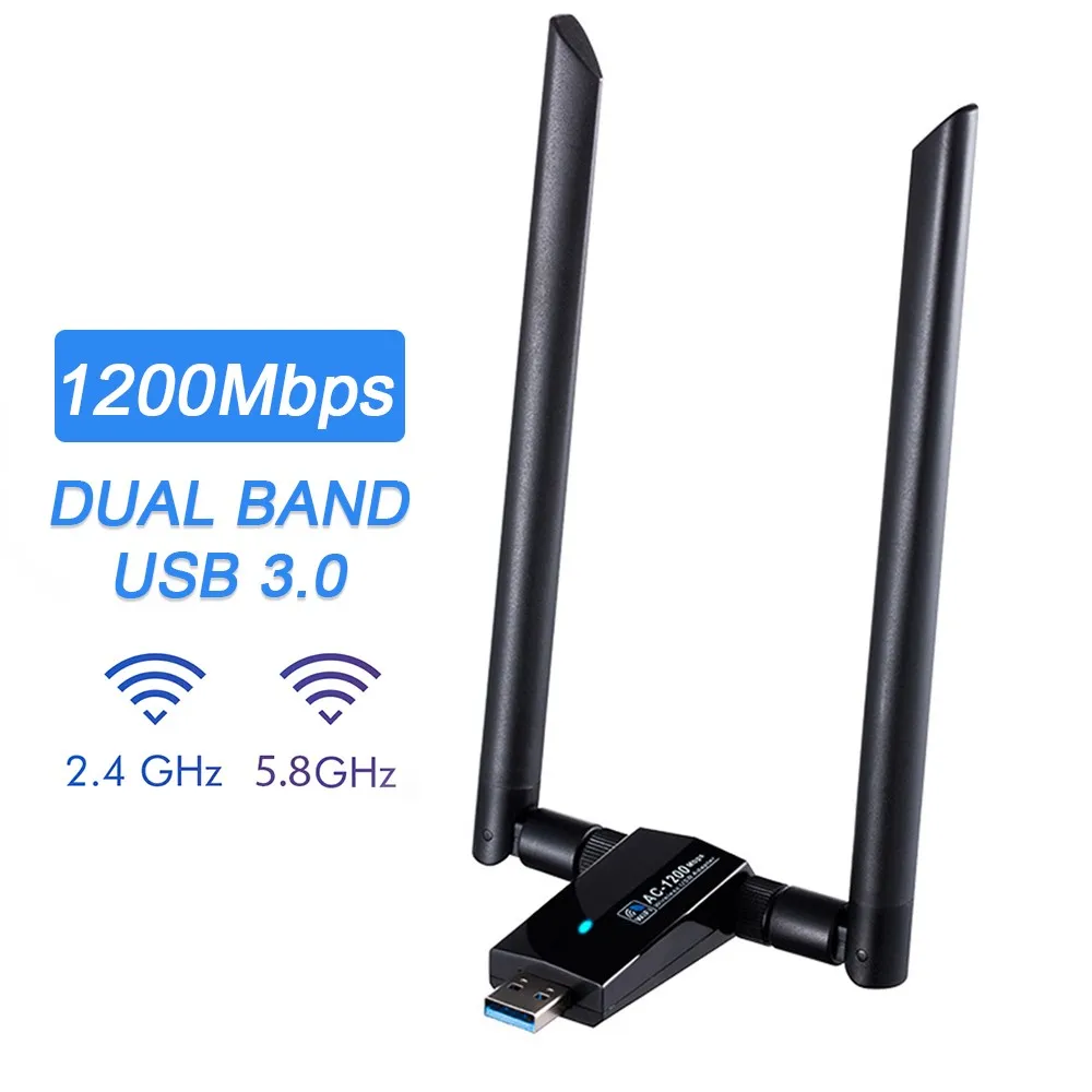Беспроводная сетевая карта Mini Portable AC 1200M USB 3,0 2,4G/5,8G двухдиапазонный Wi-Fi гигабитный приемник передатчик для ПК ноутбука
Беспроводная сетевая карта Mini Portable AC 1200M USB 3,0 2,4G/5,8G двухдиапазонный Wi-Fi гигабитный приемник передатчик для ПК ноутбука