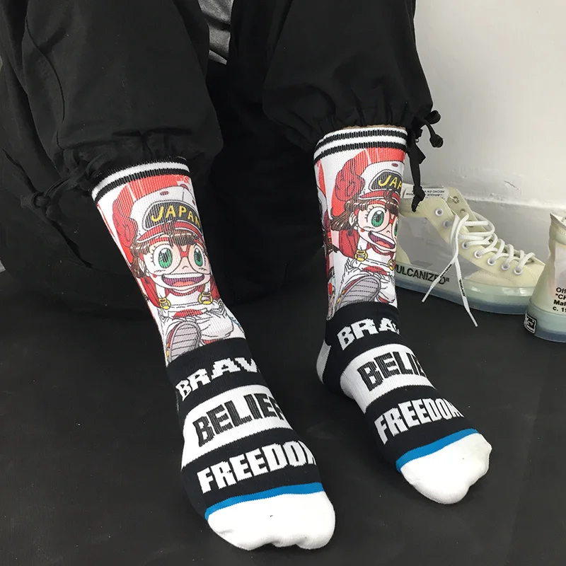 Anime Street Dance Socks Men's Women Crazy Cartoon Movies Anime Novelty Socks Knee-High Unisex Creative Skateboa Street Socks
Anime Street Dance Socks Men's Women Crazy Cartoon Movies Anime Novelty Socks Knee-High Unisex Creative Skateboa Street Socks
