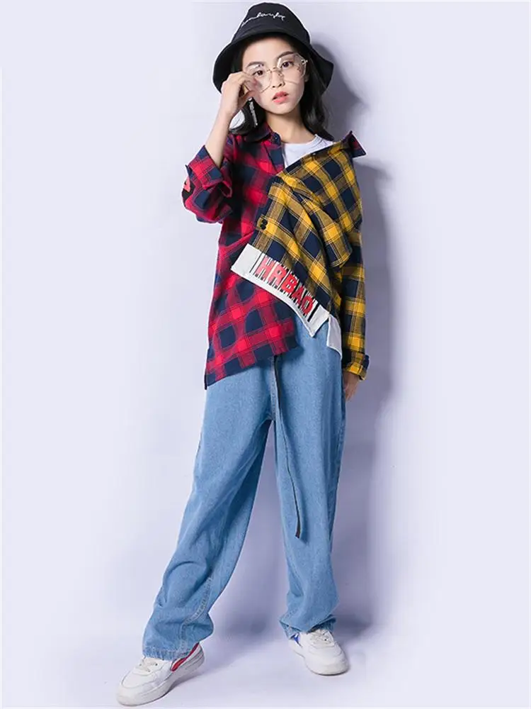 Jazz Costume Hip Hop Ballroom Dance Clothing Outfits Girls Dancing Costumes Black Yellow Plaid Shirt Street Stage Clothes Wear
Jazz Costume Hip Hop Ballroom Dance Clothing Outfits Girls Dancing Costumes Black Yellow Plaid Shirt Street Stage Clothes Wear