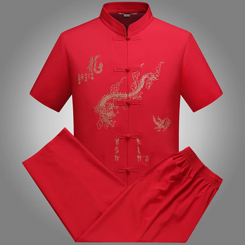 T-shirt Fashion Suit Tracksuit 2 Pieces Chinese Style Summer Men Pants Embroidered Sets Streetwear
T-shirt Fashion Suit Tracksuit 2 Pieces Chinese Style Summer Men Pants Embroidered Sets Streetwear