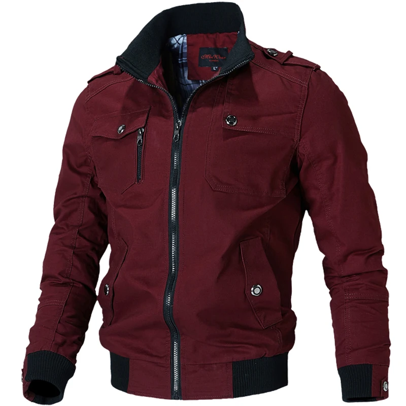 Men's Bomber Zipper Jacket Men's Bomber Jacket Casual Male Coat Military Jacket Cotton Pilot Coat Army Men Cargo Flight Jacket
Men's Bomber Zipper Jacket Men's Bomber Jacket Casual Male Coat Military Jacket Cotton Pilot Coat Army Men Cargo Flight Jacket