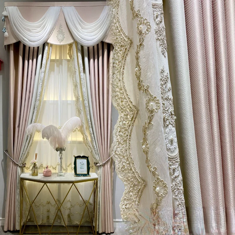 Light Extravagant Master Curtains for Living Dining Room Bedroom European-style Princess Girls High Atmospheric High-precision
Light Extravagant Master Curtains for Living Dining Room Bedroom European-style Princess Girls High Atmospheric High-precision