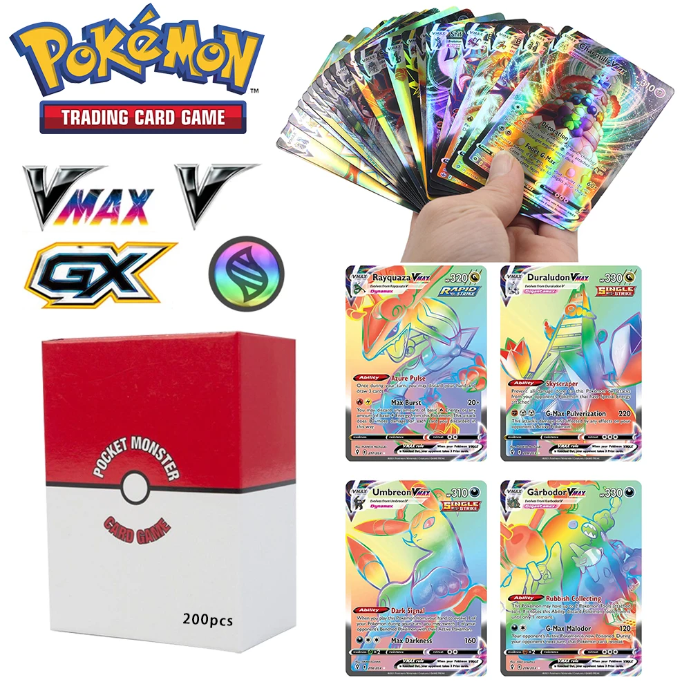 Pokemon Cards in Spanish 2021 New Arrival VMAX Holographic Playing Card Game Castellano Español Children Toy 
Pokemon Cards in Spanish 2021 New Arrival VMAX Holographic Playing Card Game Castellano Español Children Toy