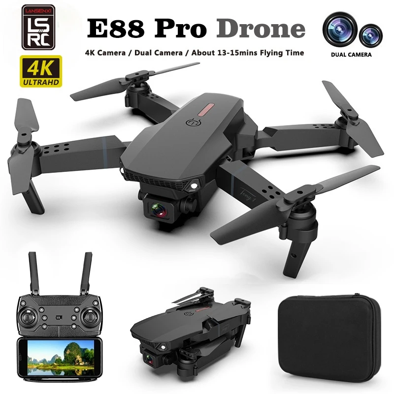 Дрон LSRC E88Pro, 2 камеры, широкоугольная, gps, 4k, hd, широкоугольная, дистанционное управление
Дрон LSRC E88Pro, 2 камеры, широкоугольная, gps, 4k, hd, широкоугольная, дистанционное управление