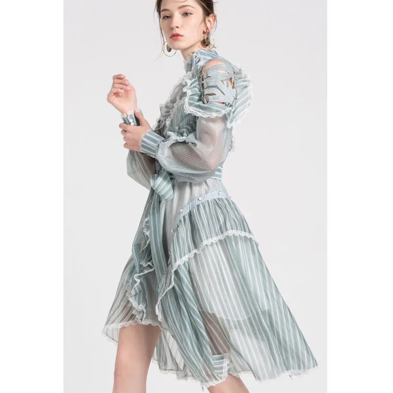 TVVOVVIN Striped Dress Female Ruffles Off Shoulder Lantern Sleeve Belt High Waist Asymmetrical Dresses 2020 Spring Tide New E008
TVVOVVIN Striped Dress Female Ruffles Off Shoulder Lantern Sleeve Belt High Waist Asymmetrical Dresses 2020 Spring Tide New E008