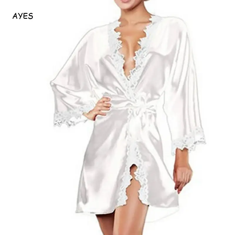 Женский сексуальный халат для сна, домашняя одежда, Женский Бандаж с длинным рукавом и поясом, летний Атласный халат, кружевное лоскутное се...
Женский сексуальный халат для сна, домашняя одежда, Женский Бандаж с длинным рукавом и поясом, летний Атласный халат, кружевное лоскутное се...