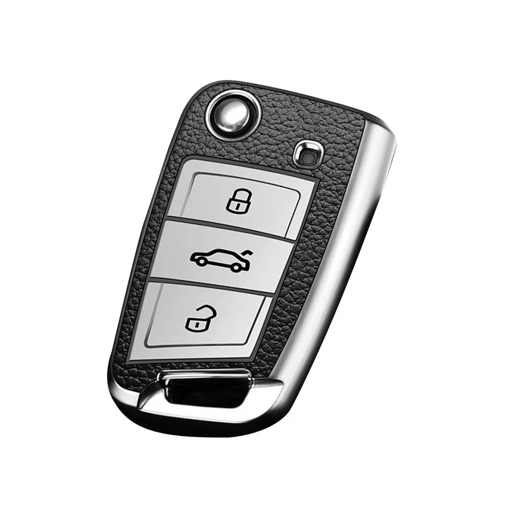 TPU Leather Car Key Cover Case For Volkswagen VW MK7 POLO T-ROC TIGUAN Remote Key Fob Cover Interior Accessories
TPU Leather Car Key Cover Case For Volkswagen VW MK7 POLO T-ROC TIGUAN Remote Key Fob Cover Interior Accessories
