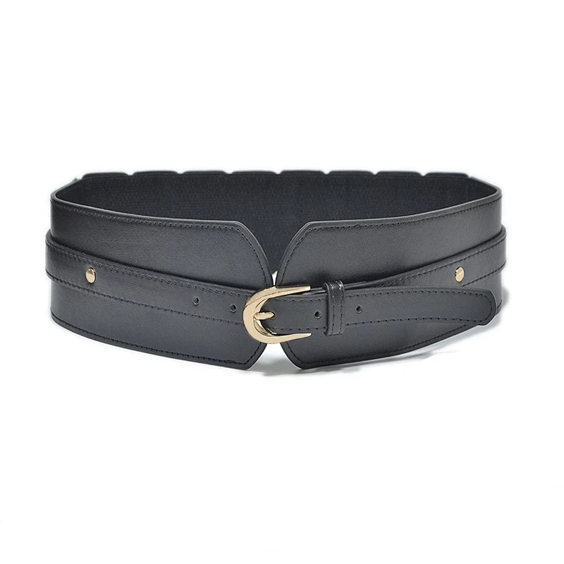 Luxury Ladies Wide Belt Elastic Vintage Buckle Leather Wide Fashion Wild Pin Buckle Women's Belt Waist Seal Belt #SJPAE-545
Luxury Ladies Wide Belt Elastic Vintage Buckle Leather Wide Fashion Wild Pin Buckle Women's Belt Waist Seal Belt #SJPAE-545