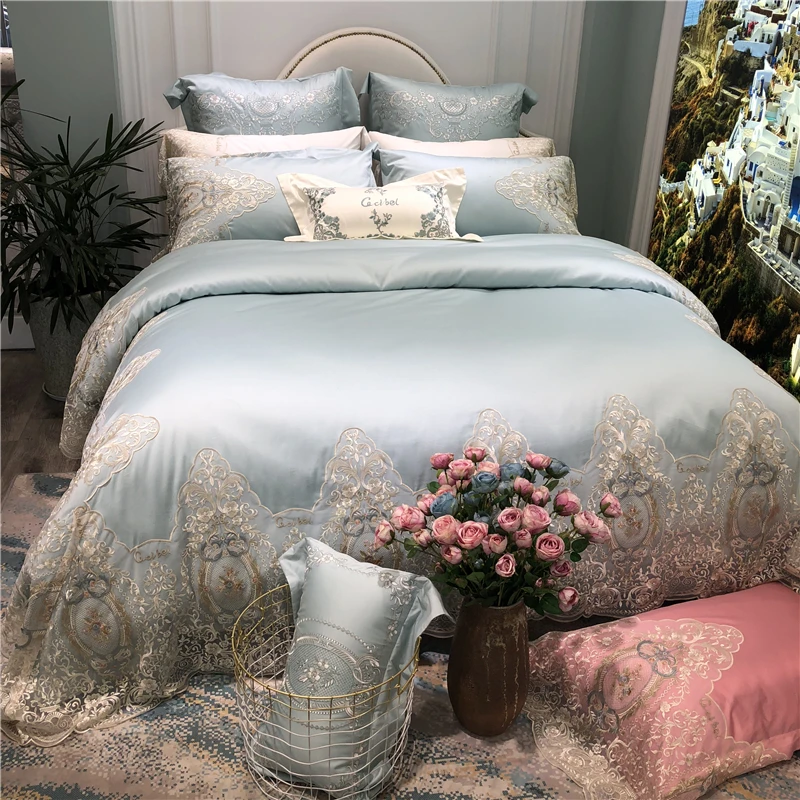 4/5/6/7Pcs Franch Princess Bedding Set Cotton Lace Edge Bed Sheet Set Linens And Bedspread Solid Duvet Cover Queen Pillowcase
4/5/6/7Pcs Franch Princess Bedding Set Cotton Lace Edge Bed Sheet Set Linens And Bedspread Solid Duvet Cover Queen Pillowcase