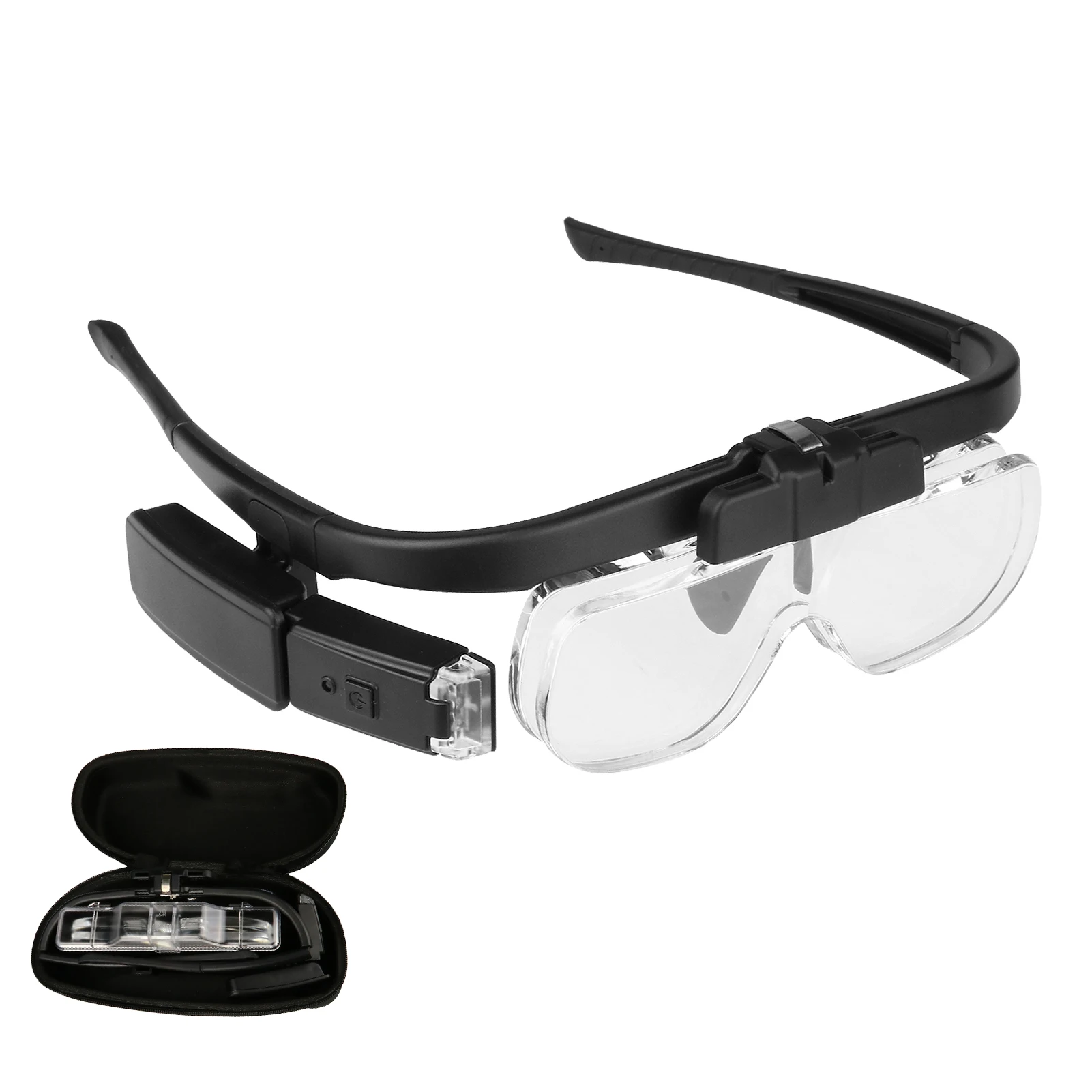 KKmoon 4.5X Magnifying Headset with LED Light Magnifying Glass Head Mounted Jewelry Loupe Magnifier with Multiple Lens Magnifier 
KKmoon 4.5X Magnifying Headset with LED Light Magnifying Glass Head Mounted Jewelry Loupe Magnifier with Multiple Lens Magnifier