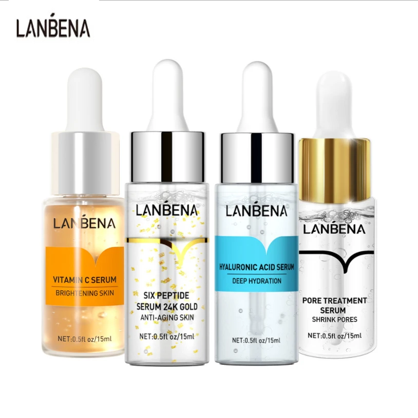 3/6pcs LANBENA Hyaluronic Acid Serum Six Peptides 24K Gold Vitamin C Serum Anti-Aging Moisturize Skin Care Whitening Brighten
3/6pcs LANBENA Hyaluronic Acid Serum Six Peptides 24K Gold Vitamin C Serum Anti-Aging Moisturize Skin Care Whitening Brighten