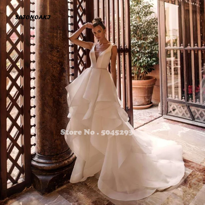 Vestido De Novia 2021 Beach V Neck Wedding Dress Organza Tiered White/Ivory Romantic Bridal Gown Robe Mariage Sukienka France
Vestido De Novia 2021 Beach V Neck Wedding Dress Organza Tiered White/Ivory Romantic Bridal Gown Robe Mariage Sukienka France
