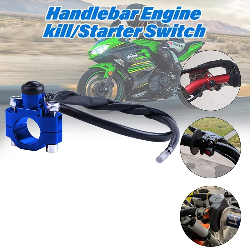 Universal Motorcycle Engine Stop Start Kill Switch Button with Mounting Backplate Compatible with for Yamaha YZ250 WR250
Universal Motorcycle Engine Stop Start Kill Switch Button with Mounting Backplate Compatible with for Yamaha YZ250 WR250