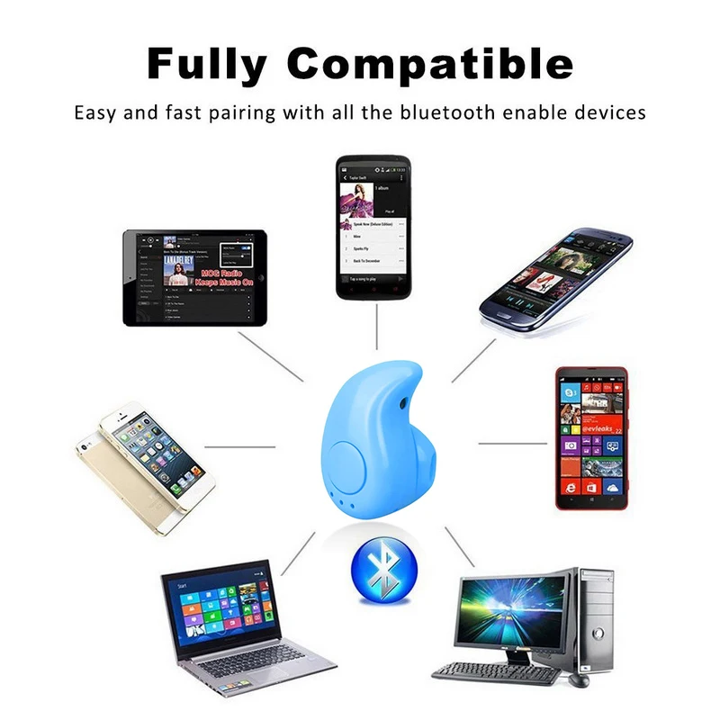 Компактные Bluetooth-наушники 4 0 Спортивная игровая гарнитура с микрофоном