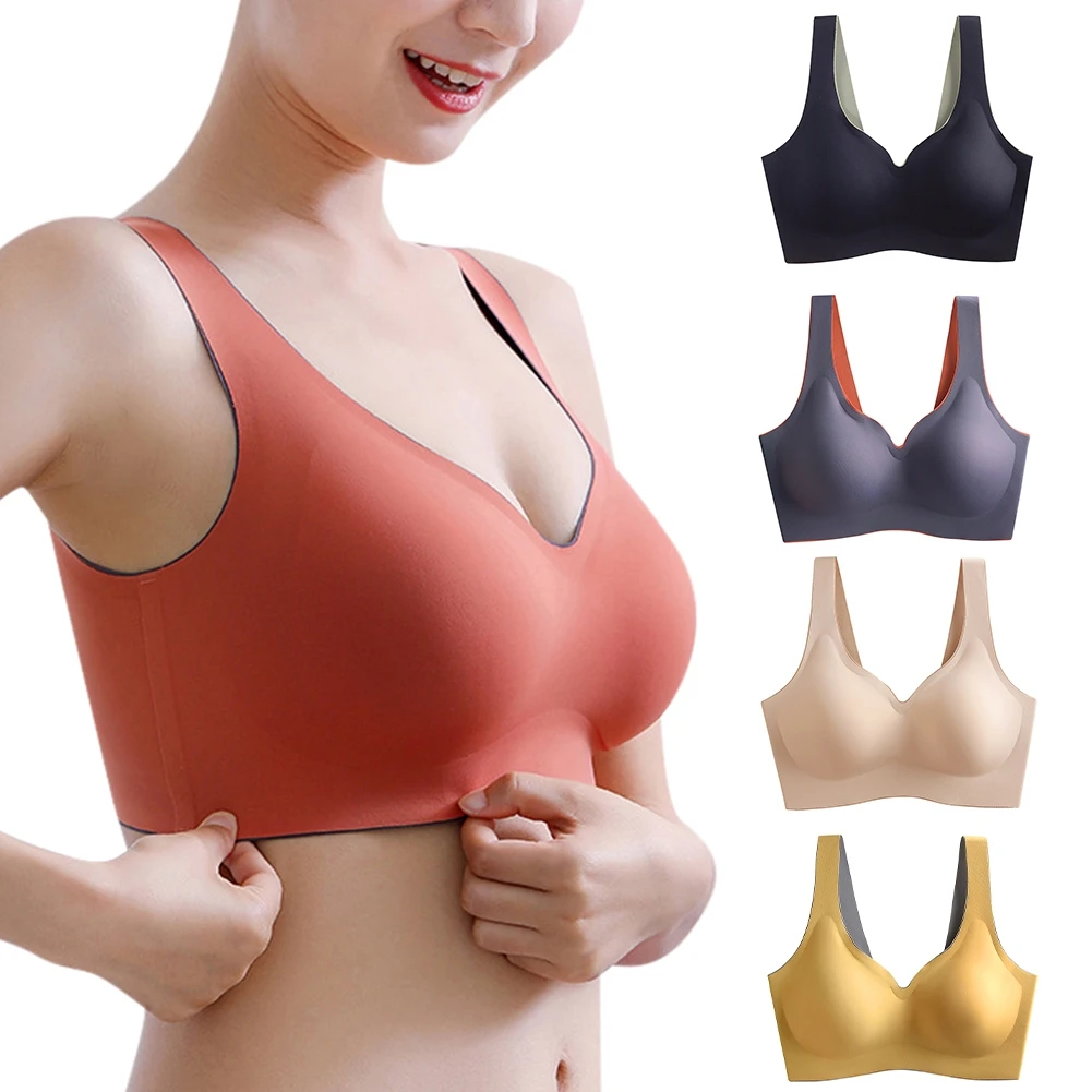 Underwear Women Thin No Steel Ring Gather Ultra-Light Fashion Sports Vest Bra Seamless Push Up Padded Lingerie Soft Sleep Bra
Underwear Women Thin No Steel Ring Gather Ultra-Light Fashion Sports Vest Bra Seamless Push Up Padded Lingerie Soft Sleep Bra