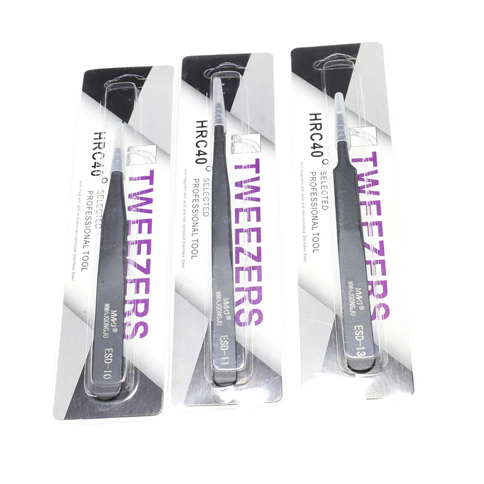ESD Anti-Static Stainless Steel Tweezers Maintenance Precision Curved Straight Repair Tools
ESD Anti-Static Stainless Steel Tweezers Maintenance Precision Curved Straight Repair Tools