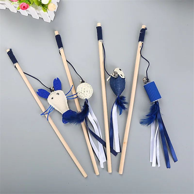 40cm Pet Cat Teaser Toys Feather Linen Wand Cat Catcher Teaser Stick Cat Interactive Wood Rod Mouse Toy With Mini Bell
40cm Pet Cat Teaser Toys Feather Linen Wand Cat Catcher Teaser Stick Cat Interactive Wood Rod Mouse Toy With Mini Bell
