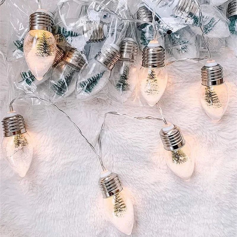 Christmas String Lights, LED Mini Christmas Tree Snowflake Globe Bulb Lights Strand, Battery Operated, for Decor
Christmas String Lights, LED Mini Christmas Tree Snowflake Globe Bulb Lights Strand, Battery Operated, for Decor