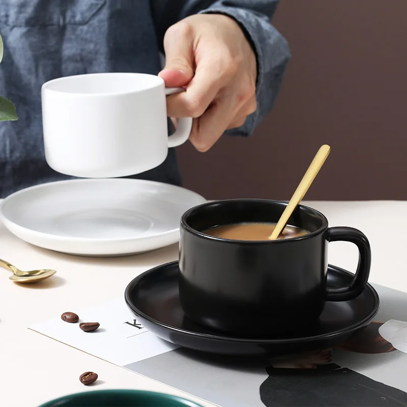 Nordic Matte Luxury Water Cafe Tea Milk Cups Condensed Coffee Ceramic Cup Saucer Suit With Dish Spoon Set Inst Creative Gift
Nordic Matte Luxury Water Cafe Tea Milk Cups Condensed Coffee Ceramic Cup Saucer Suit With Dish Spoon Set Inst Creative Gift