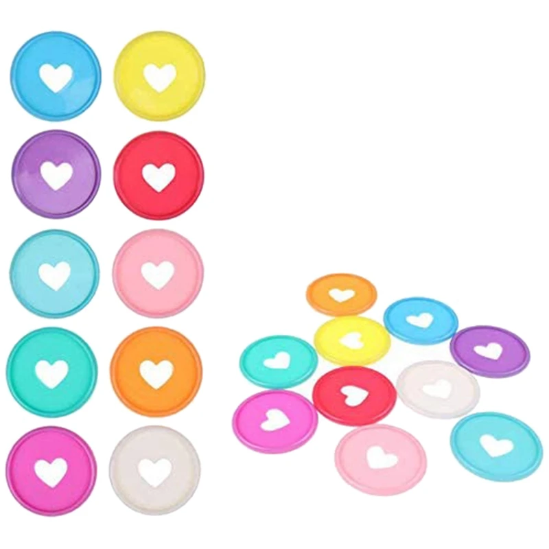 60 Pieces Of Plastic Discs for Loose Sheets, 6 Colors, Discbound Expansion Discs Heart Binder Rings for Additional Pages
60 Pieces Of Plastic Discs for Loose Sheets, 6 Colors, Discbound Expansion Discs Heart Binder Rings for Additional Pages
