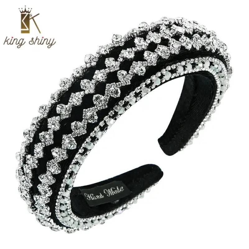 Novelity Sparkly Crystal Sponge Headband for Woman Luxurious Metal Belt Rhinestone Hairband Woman Wedding Party Hair Accessories
Novelity Sparkly Crystal Sponge Headband for Woman Luxurious Metal Belt Rhinestone Hairband Woman Wedding Party Hair Accessories