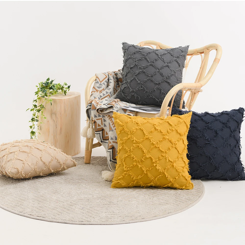 45X45CM Boho Throw Pillow Case Nordic Decorative Tufted Cushion Cover Macrame Pillow Cover housse de coussin Sofa Cushion Cover
45X45CM Boho Throw Pillow Case Nordic Decorative Tufted Cushion Cover Macrame Pillow Cover housse de coussin Sofa Cushion Cover
