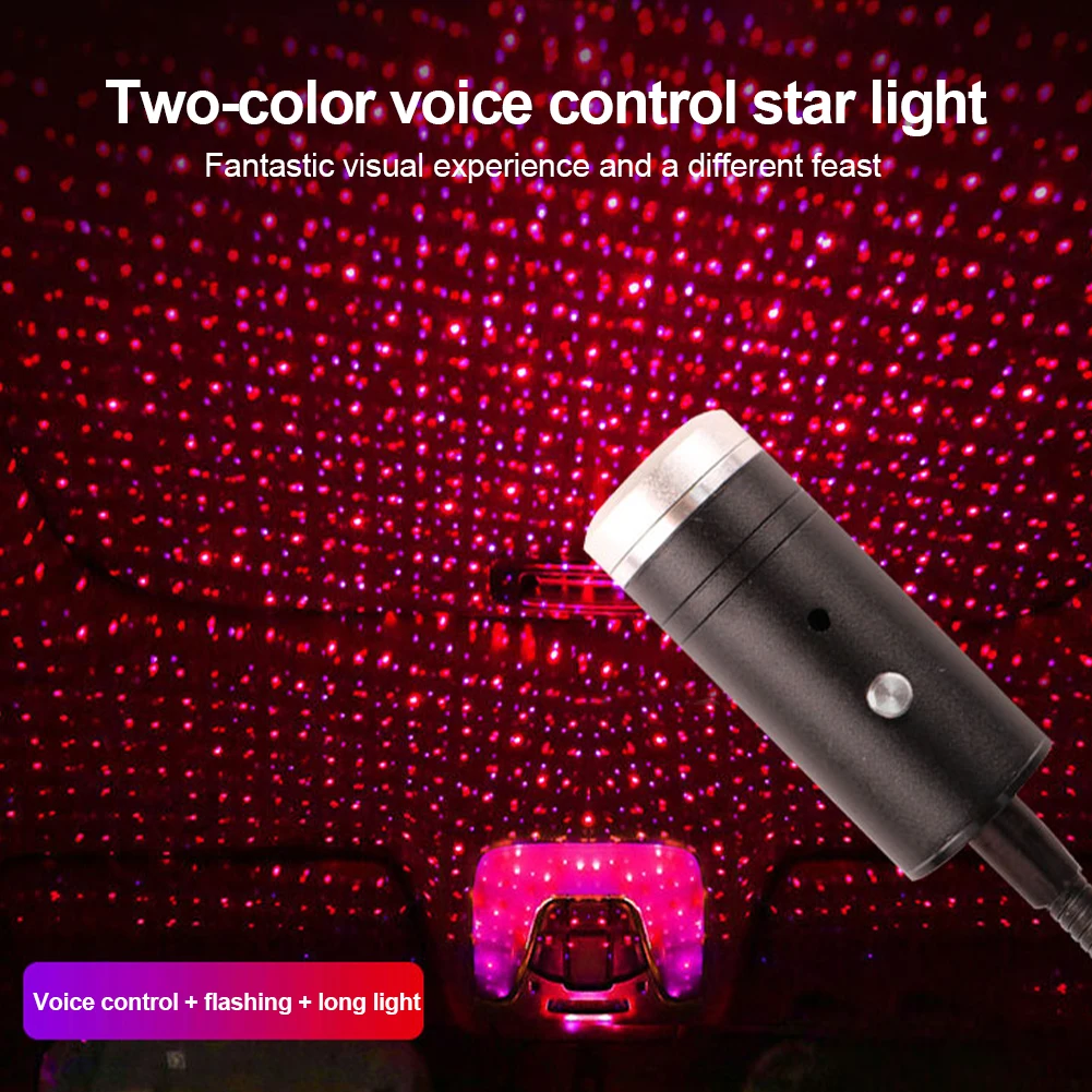 TOP Car Roof Star Light USB Projector Light Voice Control 24 Modes Adjustable Romantic Ambient Light Car Interior Decoration
TOP Car Roof Star Light USB Projector Light Voice Control 24 Modes Adjustable Romantic Ambient Light Car Interior Decoration