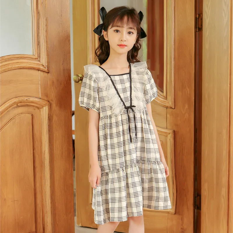 Summer Casual Dress For Girls Teens Fashion Lace Mesh Ruffes Knee Length Gowns Holiday Vacation Dresses 5 - 16 Years Old
Summer Casual Dress For Girls Teens Fashion Lace Mesh Ruffes Knee Length Gowns Holiday Vacation Dresses 5 - 16 Years Old