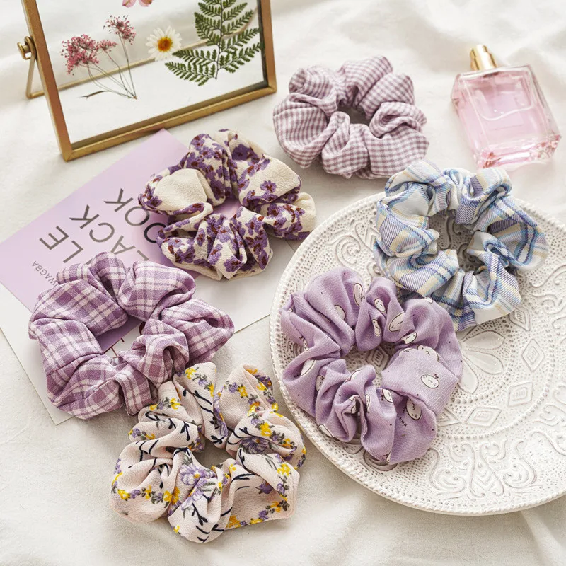 Purple Chiffon Fresh Hair Ring Striped Daisy Printed Elastic Hair Bands Women Hair Accessories Scrunchies Rubber Band
Purple Chiffon Fresh Hair Ring Striped Daisy Printed Elastic Hair Bands Women Hair Accessories Scrunchies Rubber Band