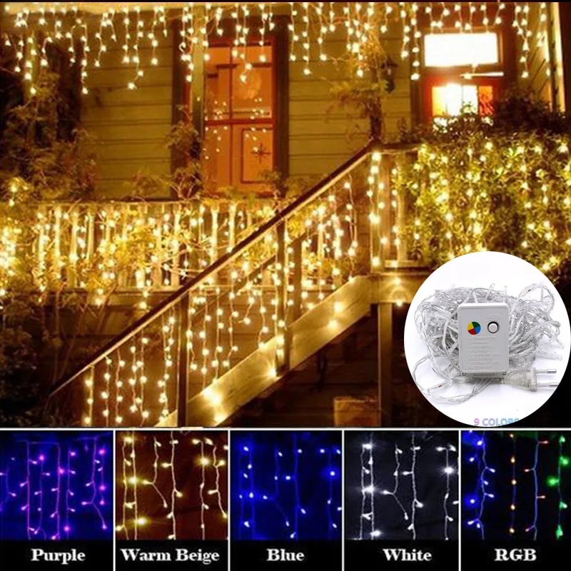Curtain Icicle Led String Light Droop 0.4/0.5/0.6m Fairy Lights for Holiday Street Garland New Year Christmas Decorative Lights
Curtain Icicle Led String Light Droop 0.4/0.5/0.6m Fairy Lights for Holiday Street Garland New Year Christmas Decorative Lights