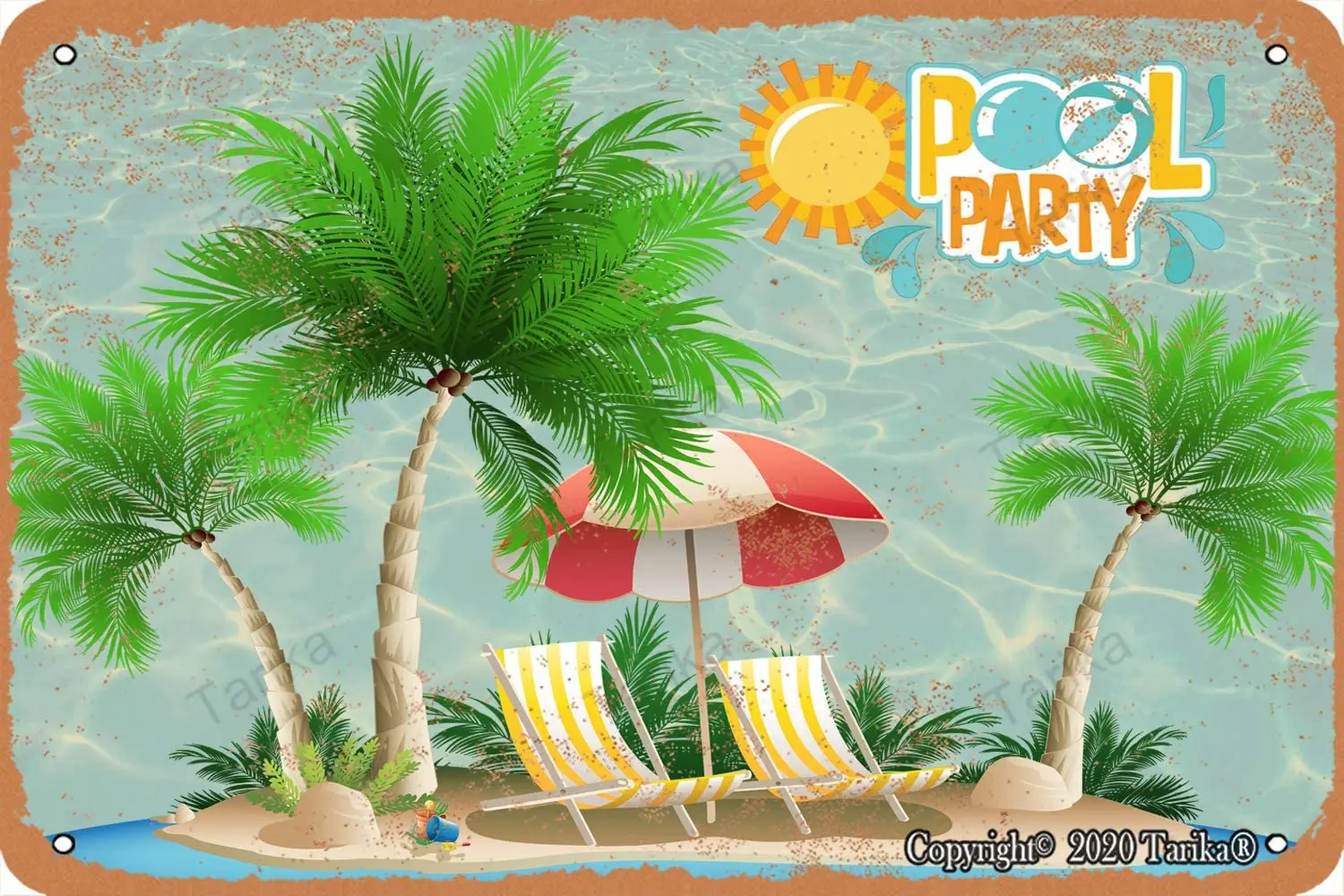 Beach Party Summer Holiday Pool Party Tin 20X30 cm Vintage Look Decoration Painting Sign for Home Kitchen Bathroom Farm Garden
Beach Party Summer Holiday Pool Party Tin 20X30 cm Vintage Look Decoration Painting Sign for Home Kitchen Bathroom Farm Garden