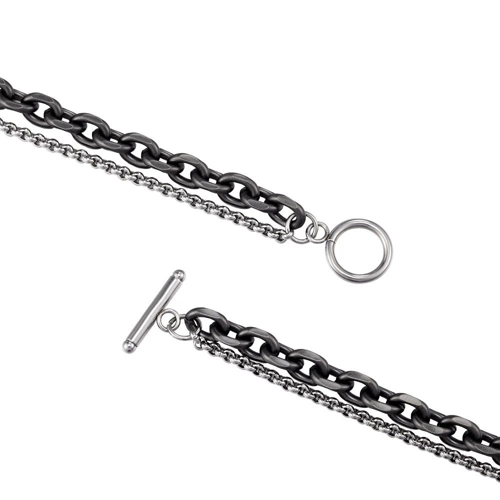 Anztilam Retro Titanium Stainless Steel Bracelet Men Double Hip Hop Bracelet For Women Fashion Goth Jewelry Gift Free Shipping
Anztilam Retro Titanium Stainless Steel Bracelet Men Double Hip Hop Bracelet For Women Fashion Goth Jewelry Gift Free Shipping