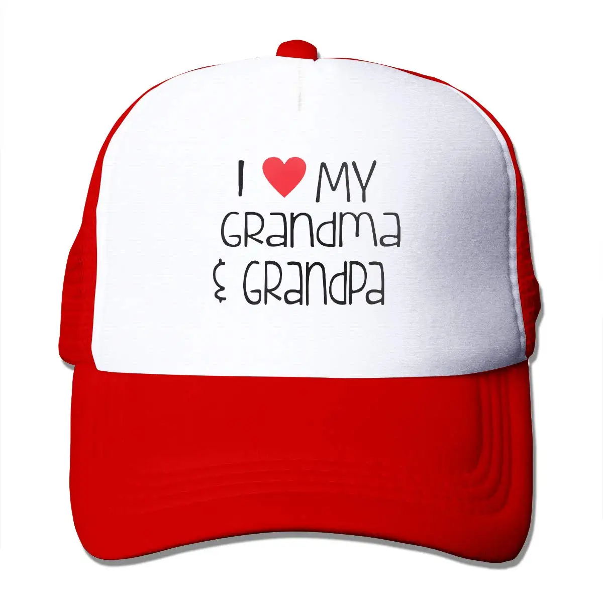 I Love My Grandpa and Grandma Unisex Mesh Adjustable Baseball Cap Trucker Hat 
I Love My Grandpa and Grandma Unisex Mesh Adjustable Baseball Cap Trucker Hat