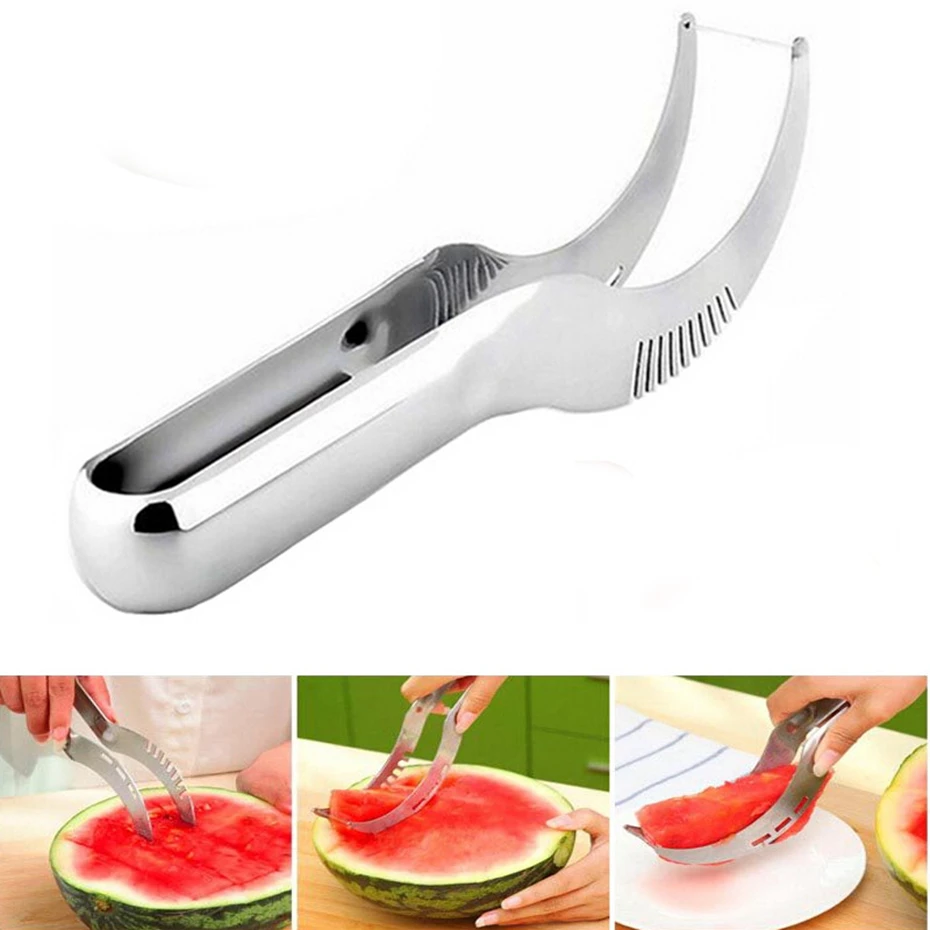 1pc Stainless Steel Watermelon Slicer Multi Melon Slicer Fruit Vegetable Cutter Tools Kitchen Accessories
1pc Stainless Steel Watermelon Slicer Multi Melon Slicer Fruit Vegetable Cutter Tools Kitchen Accessories