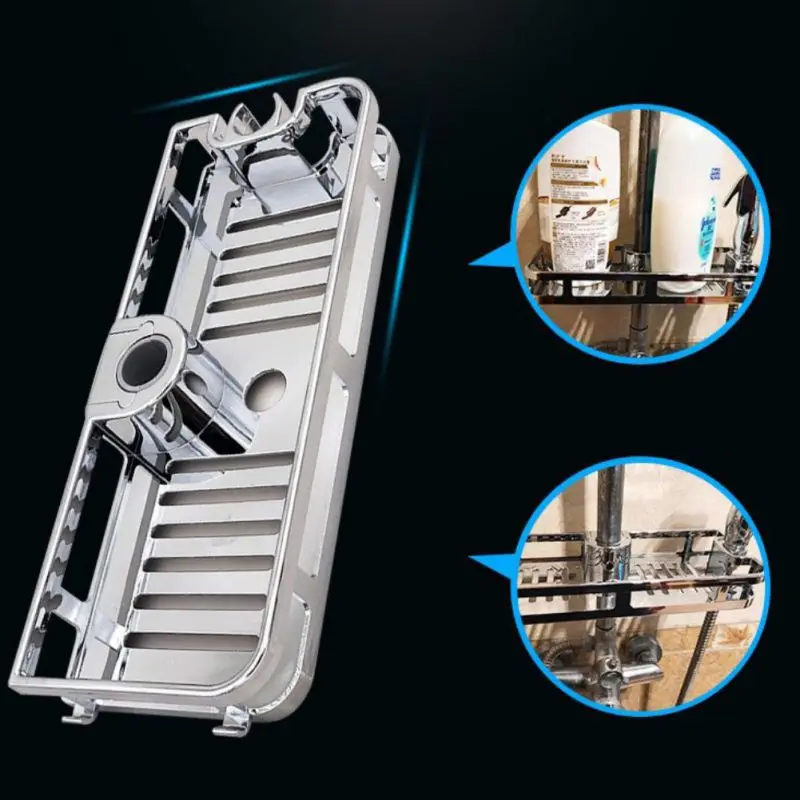 Shower Storage Holder Rack Organizer Bathroom Shelf Shampoo Tray Stand No Drilling Floating Shelf For Wall Household Item
Shower Storage Holder Rack Organizer Bathroom Shelf Shampoo Tray Stand No Drilling Floating Shelf For Wall Household Item