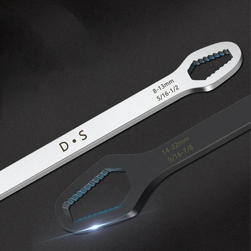 Double-Headed Multifunctional All-Purpose Wrench, 8Mm-22Mm Self-Tightening All-Purpose Wrench Repair Tool
Double-Headed Multifunctional All-Purpose Wrench, 8Mm-22Mm Self-Tightening All-Purpose Wrench Repair Tool