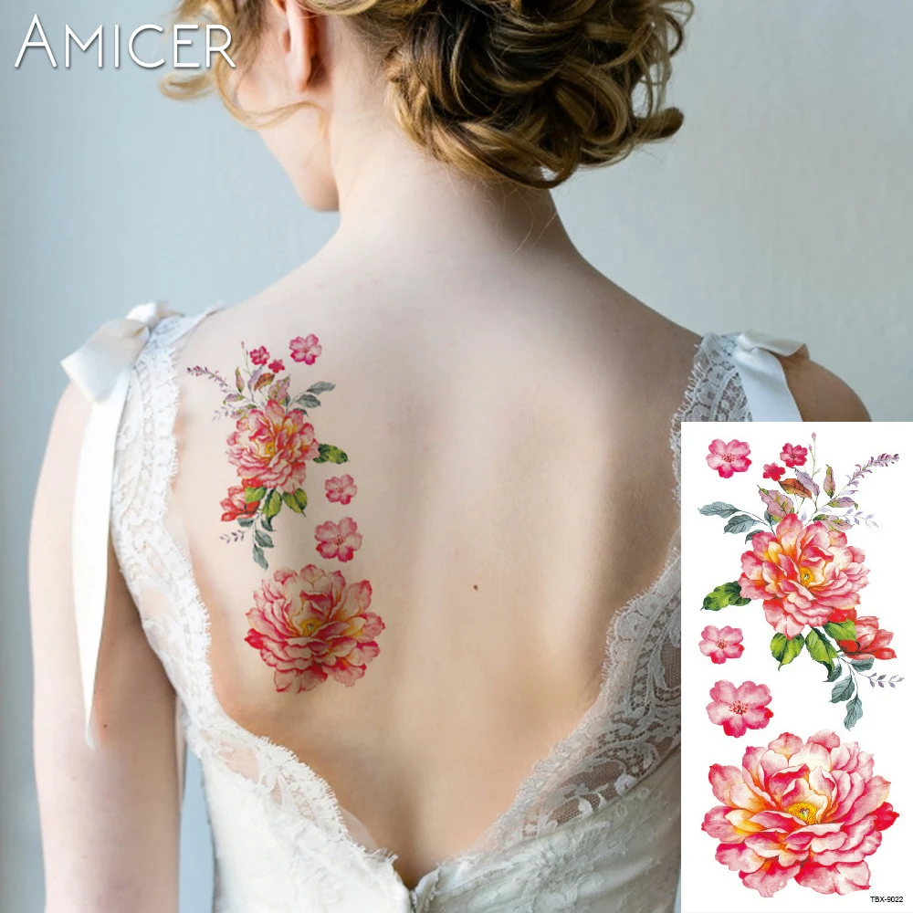 1 Piece Flash Henna Tattoo Fake Temporary Tattoos Stickers Sexy Rose Peony Flowers Arm Shoulder Tattoo Waterproof Women On Body
1 Piece Flash Henna Tattoo Fake Temporary Tattoos Stickers Sexy Rose Peony Flowers Arm Shoulder Tattoo Waterproof Women On Body