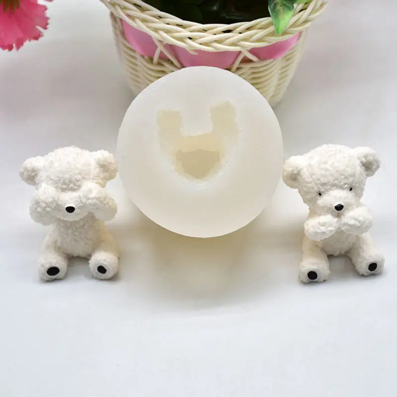 Cute 3D Bear Silicone Soap Mold Fondant Cake Decorating Tools Sugarcraft Chocolate Baking Gum Paste Candle Mould
Cute 3D Bear Silicone Soap Mold Fondant Cake Decorating Tools Sugarcraft Chocolate Baking Gum Paste Candle Mould