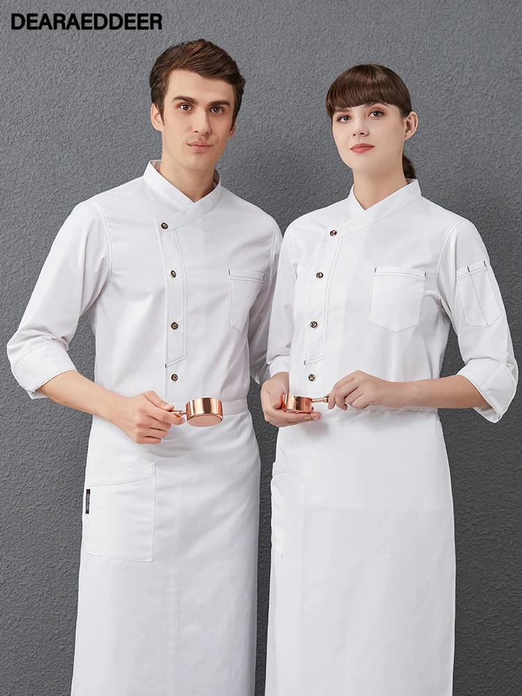 Hot Pot Restaurant Chef Work Clothes Long Sleeve Hotel Decorator Printing Blouse and Apron
Hot Pot Restaurant Chef Work Clothes Long Sleeve Hotel Decorator Printing Blouse and Apron
