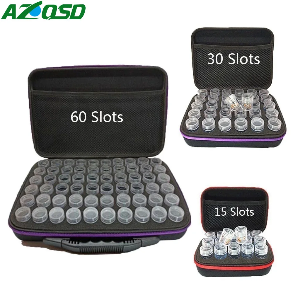 AZQSD Diamond Embroidery Bead Storage Bottle Multi-function Handbag 15/30/60 Slots Diamond Painting Accessories Tools Kits
AZQSD Diamond Embroidery Bead Storage Bottle Multi-function Handbag 15/30/60 Slots Diamond Painting Accessories Tools Kits