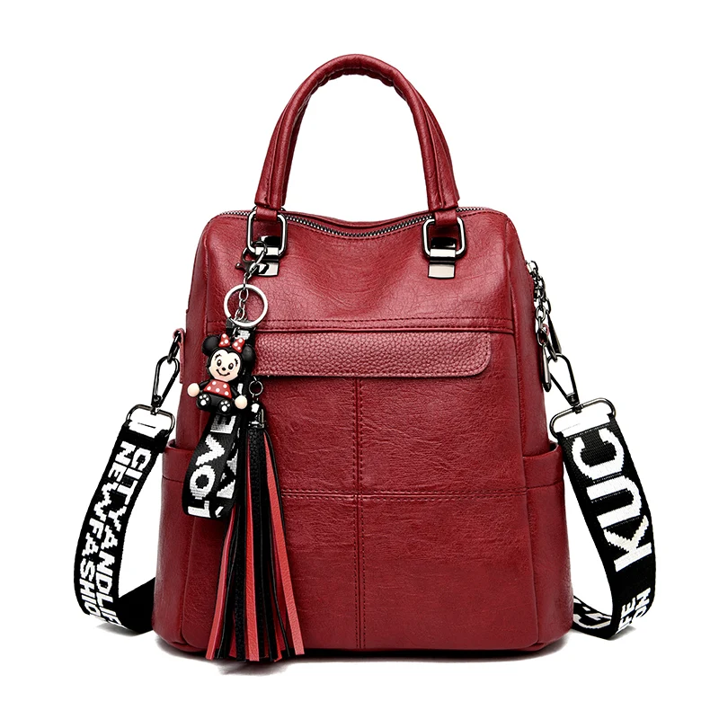 Высококачественный кожаный женский рюкзак, вместительный дорожный рюкзак, модные школьные ранцы для девочек-подростков, сумки на плечо, ...
Высококачественный кожаный женский рюкзак, вместительный дорожный рюкзак, модные школьные ранцы для девочек-подростков, сумки на плечо, ...