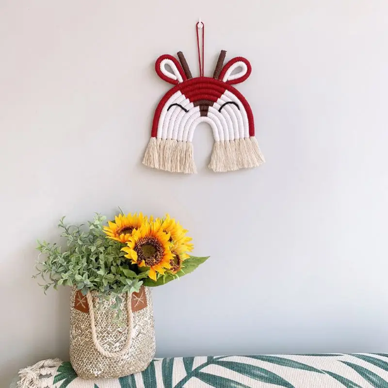 Hand-Woven Rainbow Tapestry Ornaments Wall Tassel Hanging Pendant Kids Room Home Art Decoration
Hand-Woven Rainbow Tapestry Ornaments Wall Tassel Hanging Pendant Kids Room Home Art Decoration