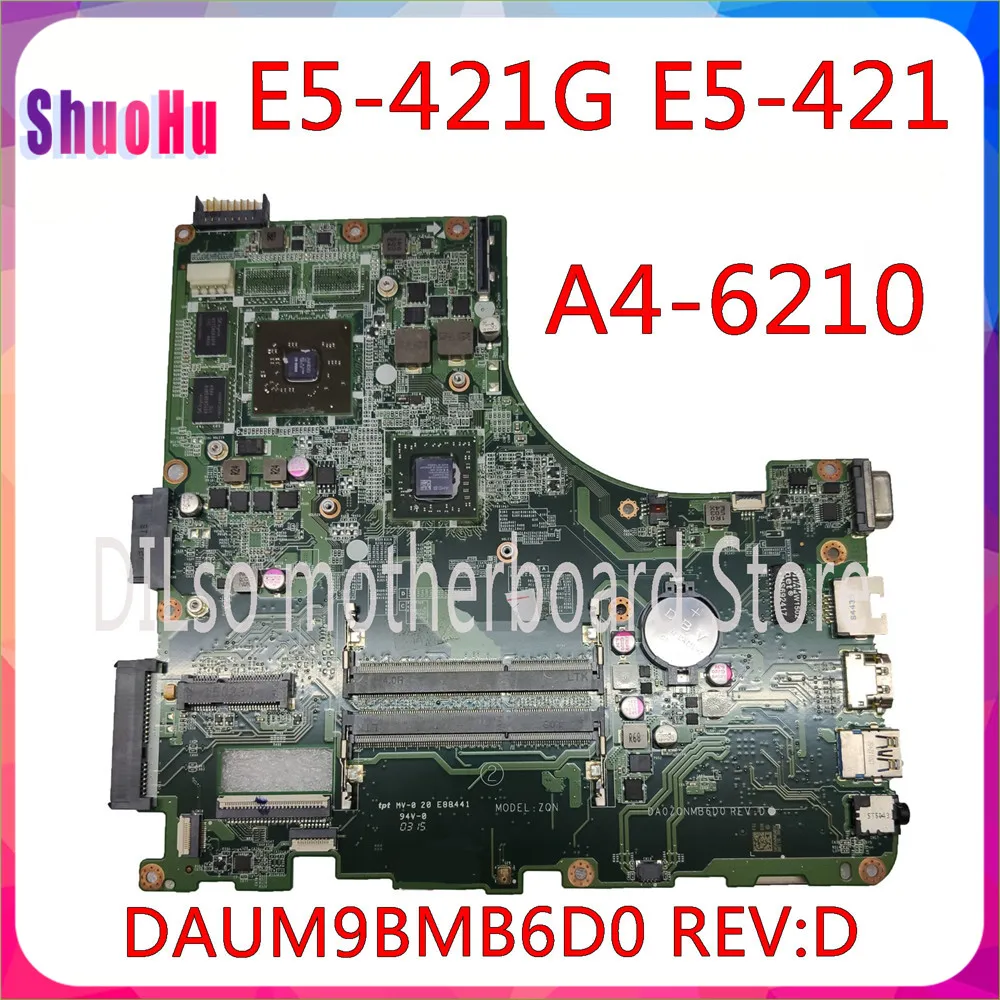 Материнская плата KEFU DA0ZQNMB6D0 ACER Aspire E5-421G E5-421, материнская плата для ноутбука NBMNQ11003 DDR3 A4-6210 CPU 100% протестирована AMD 90 дней HM70
Материнская плата KEFU DA0ZQNMB6D0 ACER Aspire E5-421G E5-421, материнская плата для ноутбука NBMNQ11003 DDR3 A4-6210 CPU 100% протестирована AMD 90 дней HM70