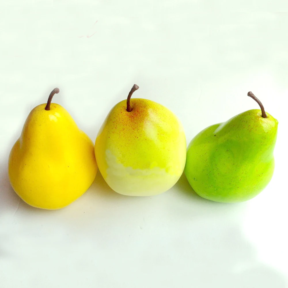 10pcs 9.5cm*8cm mix color High imitation Fake artificial pear Fruit model&artificial plastic fake simulated pear frui
10pcs 9.5cm*8cm mix color High imitation Fake artificial pear Fruit model&artificial plastic fake simulated pear frui