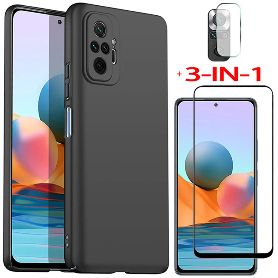 3-in-1, matte case+glass for redmi note10 pro soft liquid tpu phone cases note10s xiaomi redminote 10t 5g cover redmi note 10pro
3-in-1, matte case+glass for redmi note10 pro soft liquid tpu phone cases note10s xiaomi redminote 10t 5g cover redmi note 10pro
