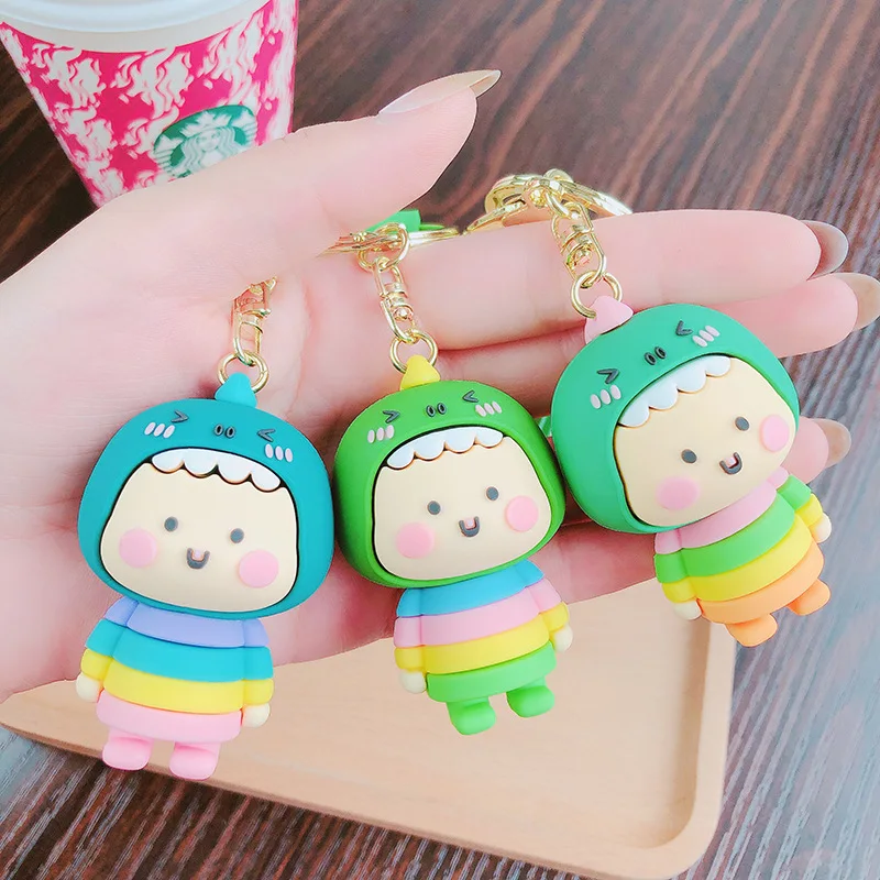 Creative Cute Kids Dinosaur Costume Keychains Cartoon Sweet Heart Dinosaur Costume Car Key Chain Student Lovers Gift
Creative Cute Kids Dinosaur Costume Keychains Cartoon Sweet Heart Dinosaur Costume Car Key Chain Student Lovers Gift