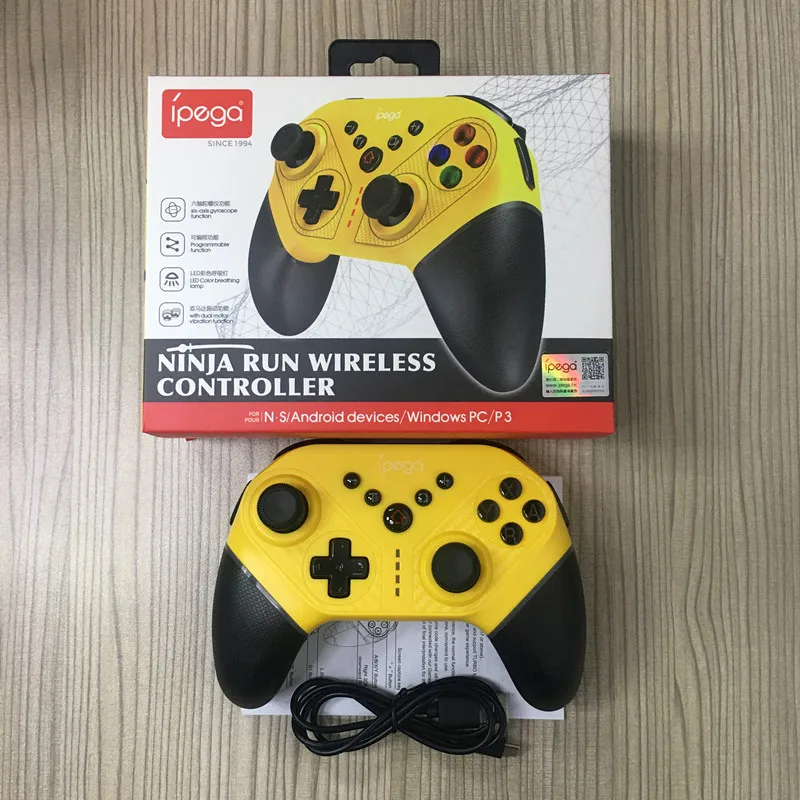 iPega SW038 bluetooth Wireless Gamepad for N- Switch Android PC Six-axis Gyroscope Somatosensory Vibration Turbo Game Controller
iPega SW038 bluetooth Wireless Gamepad for N- Switch Android PC Six-axis Gyroscope Somatosensory Vibration Turbo Game Controller