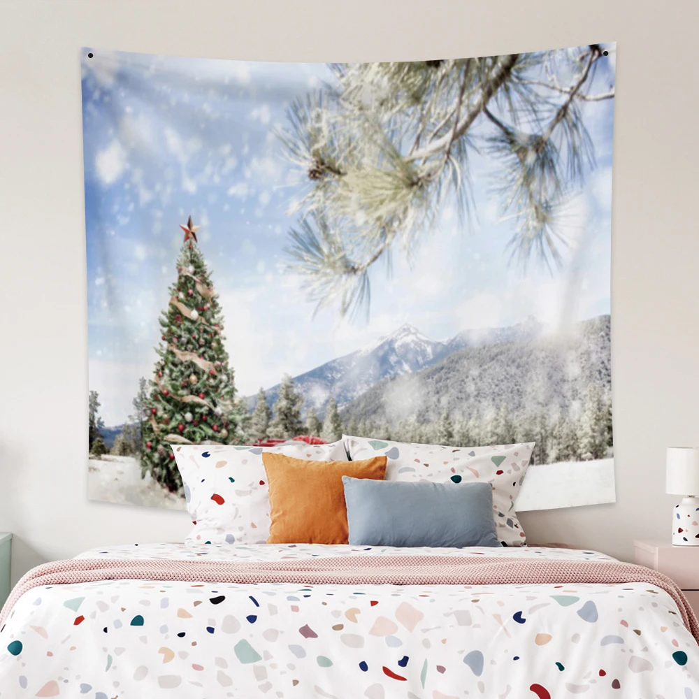 Cassisy Fashion Tapestry Christmas Tree Snowfield Falling Snow Pine Forest Landscape Wall Hangings Modern Home Living Room Decor
Cassisy Fashion Tapestry Christmas Tree Snowfield Falling Snow Pine Forest Landscape Wall Hangings Modern Home Living Room Decor