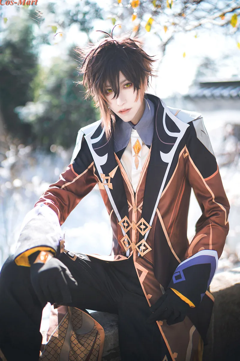Hot Game Genshin Impact Zhongli Cosplay Costume Full Set Brown Combat Uniform Male's Halloween Party Role Play Clothing XS-XL
Hot Game Genshin Impact Zhongli Cosplay Costume Full Set Brown Combat Uniform Male's Halloween Party Role Play Clothing XS-XL